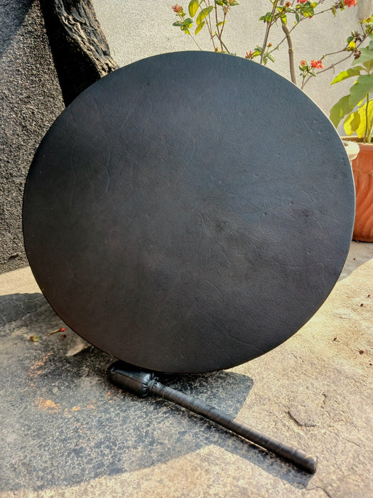 Black Falcon Shamanic Drum – Deep Bass Buffalo Hide Drum