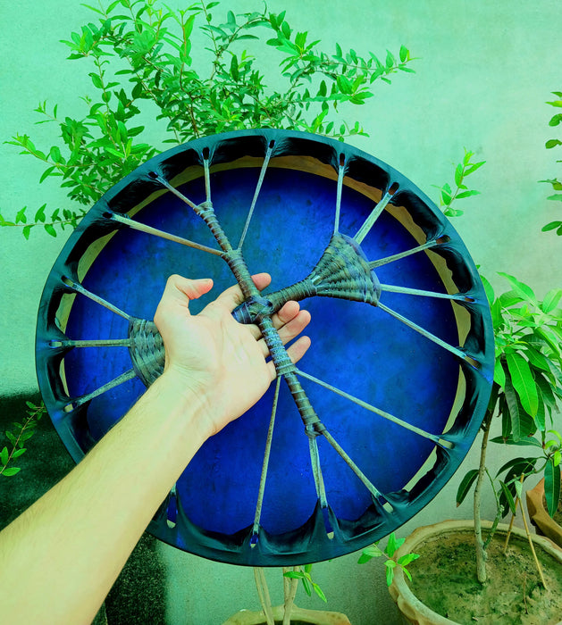 purple shamanic medicine drum
