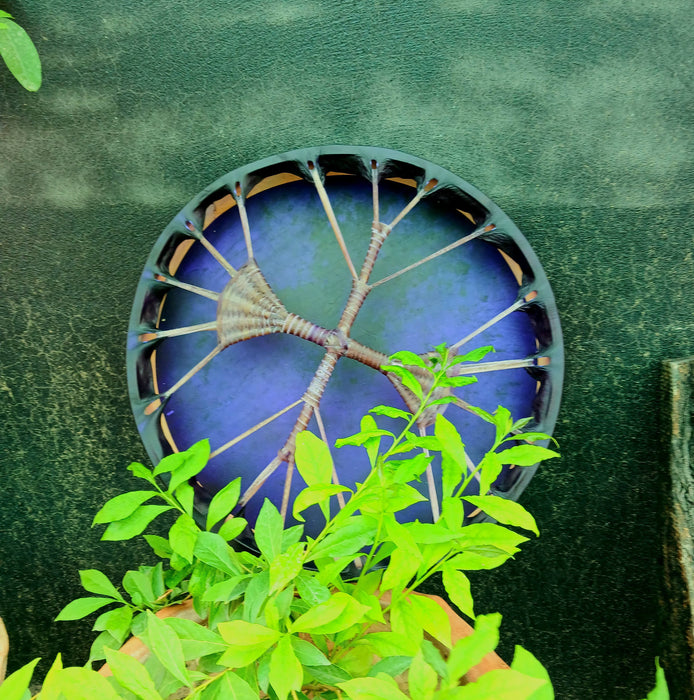 purple shamanic medicine drum