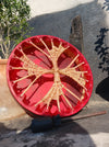 red shamanic drum


